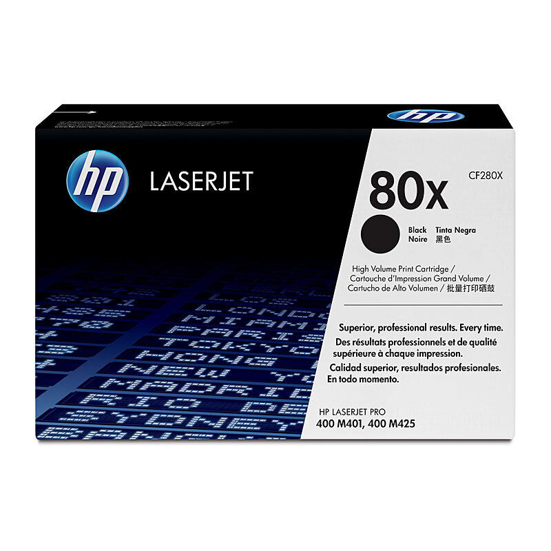 HP #80X Black Toner CF280X
