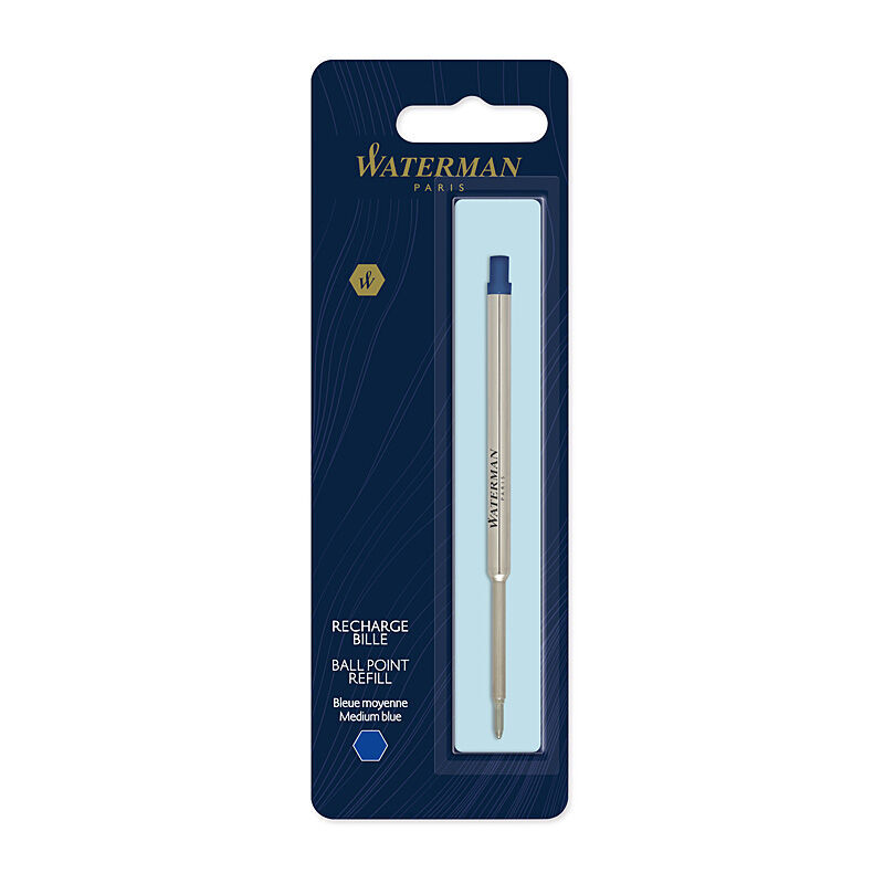 Waterman BP Refill Med Blu Pk1