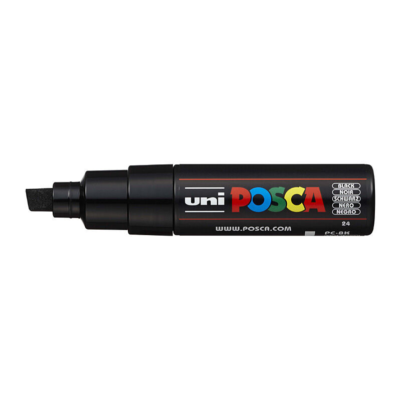 Posca PC-8M Bold Chisel Black