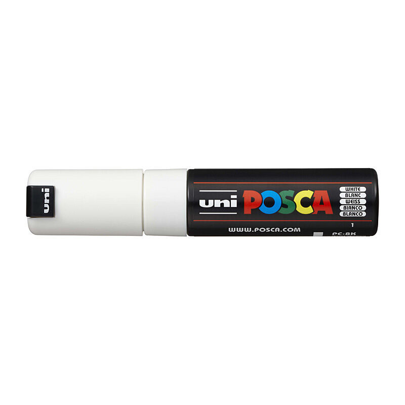 Posca PC-8M Bold Chisel White