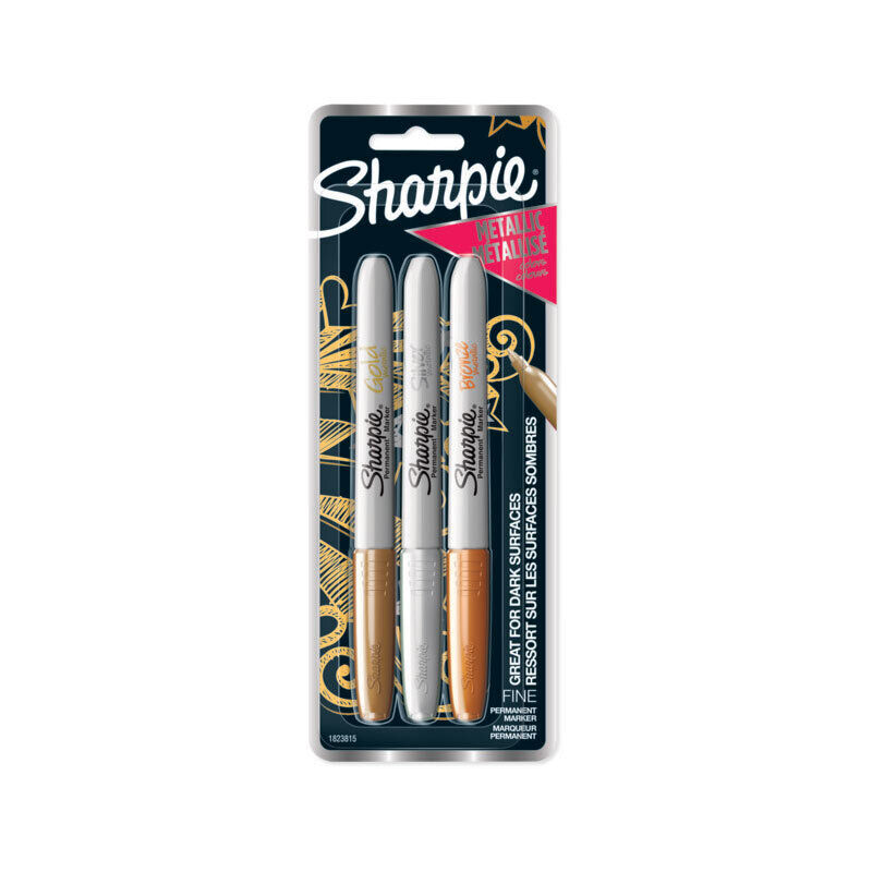 Sharpie Metallic Asst Pk3 Bx6