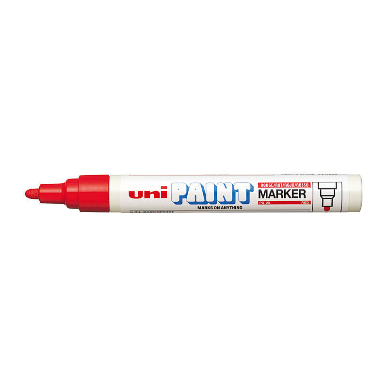uni Pnt Mrk Blt PX20 Red Bx12